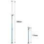 Support au Plafond Télescopique Support à une Main Gipsplatte Plafond 115-290 cm