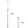 Supporto a Soffitto Staffa di Montaggio Sostegno Telescopico Profi 115 - 290cm