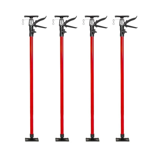 Montagestütze Deckenstütze Teleskopspanner Türspanner Einhand 115-290 cm blau rot Rot 4