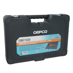 GEPCO Pneumatischer Abzieher für Einspritzdüsen Werkzeug Mit 21 Stück Adapter