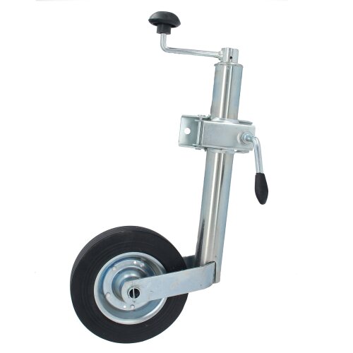 GEPCO Ruota Jockey per Rimorchio Auto con Cuscinetto Assiale + Supporto 150 kg