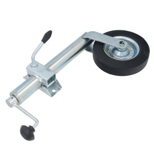 GEPCO Ruota Jockey per Rimorchio Auto con Cuscinetto Assiale + Supporto 150 kg