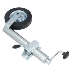 GEPCO Ruota Jockey per Rimorchio Auto con Cuscinetto Assiale + Supporto 150 kg
