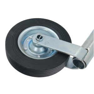 GEPCO Ruota Jockey per Rimorchio Auto con Cuscinetto Assiale + Supporto 150 kg