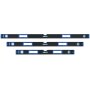 GEPCO Profi Wasserwaagen Set 3tlg Aluminium 3 Libellen 80 + 120 + 200 cm Lineal
