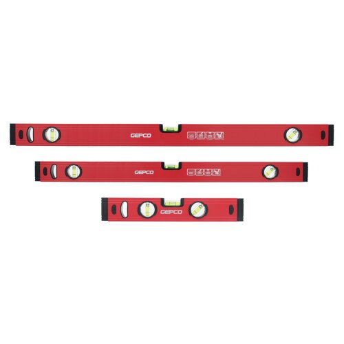 3-tlg SET Wasserwaagen 30 60 80 cm Richtwaage Messwaage Bauwaage Aluminium 1.2mm