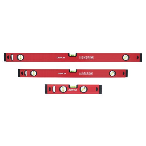 3-tlg SET Wasserwaagen 30 60 90 cm Richtwaage Messwaage Bauwaage Aluminium 1.2mm