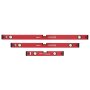 3-tlg SET Wasserwaagen 40 80 120cm Richtwaage Messwaage Bauwaage Aluminium 1.2mm