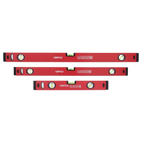 3-tlg SET Wasserwaagen 40 60 80 cm Richtwaage Messwaage Bauwaage Aluminium 1.2mm
