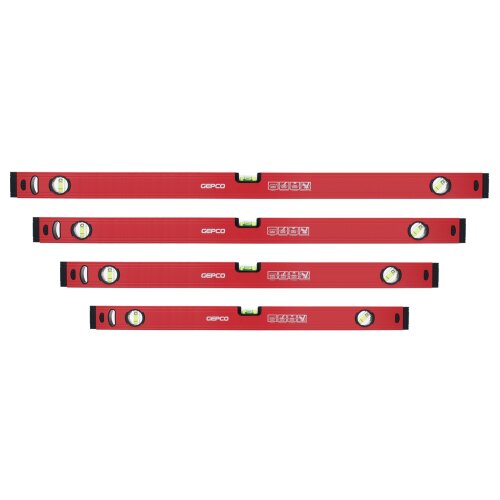 4--tlg SET Wasserwaagen 60 80 100 120 cm Richtwaage Messwaage Bauwaage Alu 1.2mm