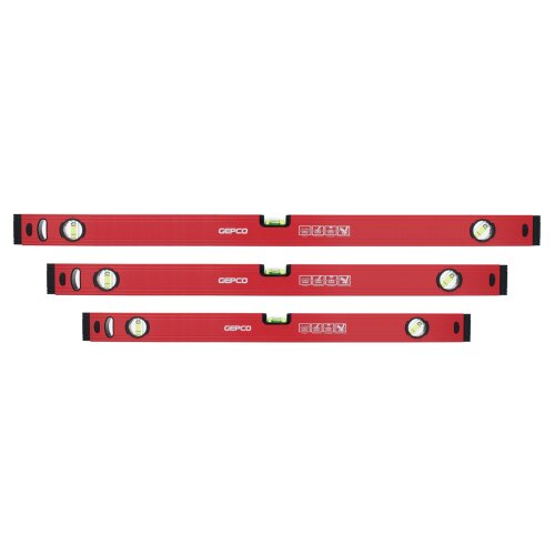 3--tlg SET Wasserwaagen 60 80 100 cm Richtwaage Messwaage Bauwaage Alu 1.2mm