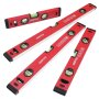 3--tlg SET Wasserwaagen 60 80 100 cm Richtwaage Messwaage Bauwaage Alu 1.2mm