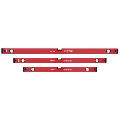 3--tlg SET Wasserwaagen 80 120 180 cm Richtwaage Messwaage Bauwaage Alu 1.2mm