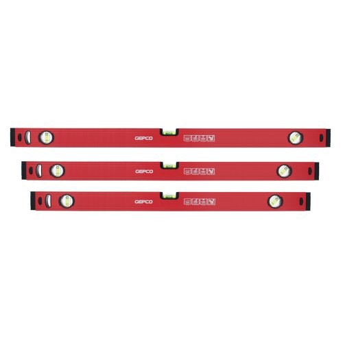 3--tlg SET Wasserwaagen 80 90 100 cm Richtwaage Messwaage Bauwaage Alu 1.2mm