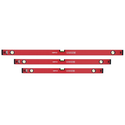 3--tlg SET Wasserwaagen 90 120 180 cm Richtwaage Messwaage Bauwaage Alu 1.2mm