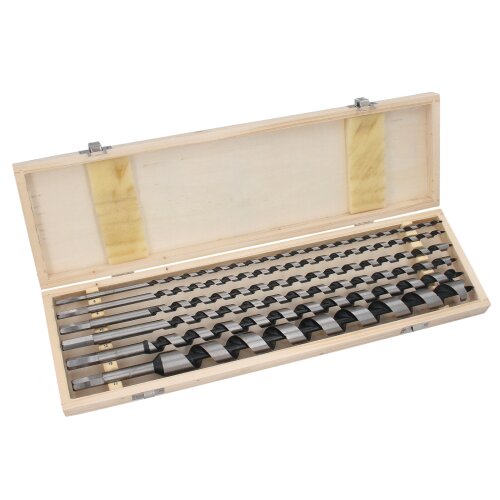 GEPCO Set de forets spirale et serpentine pour bois, diamètre 6-25mm, longueur 460mm