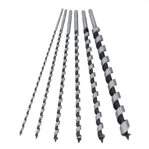 GEPCO Set de forets spirale et serpentine pour bois, diamètre 6-25mm, longueur 460mm