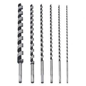 GEPCO Set de forets spirale et serpentine pour bois, diamètre 6-25mm, longueur 460mm