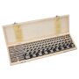 GEPCO Set de forets spirale et serpentine pour bois, diamètre 6-25mm, longueur 460mm