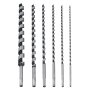 GEPCO Set de forets spirale et serpentine pour bois, diamètre 6-25mm, longueur 460mm